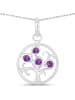 Rafaela Donata Kette mit Anhänger Sterling Silber Amethyst in silber