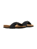 Divine Factory Leder-Pantoletten Noga Lorean Edge Schwarz