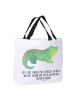 Mr. & Mrs. Panda Tote Bag Krokodil mit Spruch in Weiß