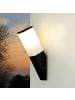 Licht-Erlebnisse Außen Wandlampe (B)8 x (L)8 x (H)37 cm in Schwarz Weiß