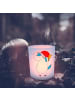 Mr. & Mrs. Panda Teelicht Glas Einhorn Weihnachtsmann ohne Spruch in Transparent