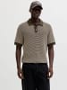 Jack & Jones Gestricktes Polo in Turkish Coffee