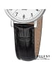 Regent Analog-Armbanduhr Regent Lederarmband schwarz klein (ca. 30mm)