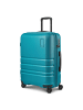 Redolz Pro ABS 4 Rollen Trolley 65 cm mit Dehnfalte petrol