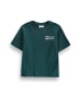 Coccodrillo Baumwoll-T-Shirt mit kurzen Ärmeln in türkis