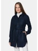 MADELEINE Hemdjacke mit Bindegürtel in marine
