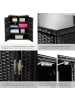 tectake Aluminium Gartenschrank Monza 84,5 x 40,5 x 103,5 cm, schwarz