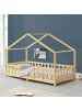 en.casa Kinderbett Treviolo in Beige (L)200cm (B)90cm