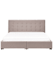 Beliani Doppelbett LA ROCHELLE in Grau/Schwarz - (W) 193 x (H) 109 x (L) 213 cm