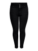 ONLY Carmakoma Skinny Stretch Jeans Curvy Plus Size Denim CARANNA Übergröße in Schwarz