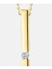 Diamant L'éternel Halskette mit Anhänger aus 375 Gelbgold mit 0.07 Karat Diamant