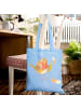 Mr. & Mrs. Panda Shopping Bag Rotkehlchen Federn ohne Spruch in Sky Blue