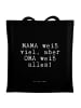 Mr. & Mrs. Panda Tasche MAMA weiß viel, aber... mit Spruch in Schwarz