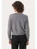PART TWO Strickjacke NoelaniPW Gerade Passform in Medium Grey Melange