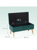 relaxdays Sitzbank im Dunkelgrün - (B)80 x (H)41 x (T)40 cm
