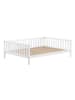 58 aufm Kessel TAGESBETT Kapua 140x200 mit Rausfallschutz Kiefer Massivholz weiß