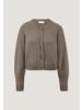 Hessnatur Strick Jacke Relaxed Cropped in camel