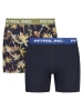 Petrol Industries 2er-Pack Boxershorts Palm in Blau