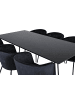 ebuy24 Essgruppe Pippi 1 (7-teilig) Schwarz 90 x 190 cm