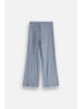 Coccodrillo Gerippte Leggings mit langem Bein in hellblau
