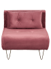 Beliani 2-tlg Einzelsofa VESTFOLD in Rosa/Gold