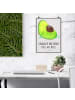 Mr. & Mrs. Panda Bild Avocado Schwangerschaft mit Spruch in Grau Pastell