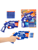 Toi-Toys FOAM STRIKEX - Pistole 4 Schuss mit 5 Schaumstoffpfeilen in blau