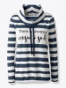 WITT WEIDEN Sweatshirt in dunkelblau-ecru-geringelt