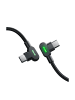 Wisam® USB-C auf USB-C Schnell-Ladekabel 60W Kabel, 2m Schwarz