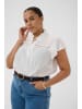 KAFFE curve Bluse kurzarm KCronja Regular fit in Chalk