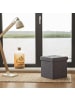 relaxdays Faltbarer Sitzhocker in Dunkelgrau - (B)38 x (H)38 x (T)38 cm