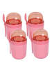 relaxdays 4 x Müslibecher in Pink - 680 ml