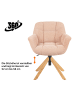 DUBI Möbel 2er-Set: Bürostuhl Mika-Iven in Rosa - (B)65 x (H)82 x  (T)66 cm