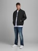 Jack & Jones Leichte Bomber Jacke Plus Size Große Übergrößen JJERUSH in Schwarz-2