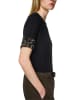 MARC CAIN Jersey-Shirt mit Print-Details in Schwarz