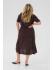 KAFFE curve Kleid KCbella Regular fit in Fudge/Black Flower Print