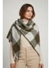 Faera Modischer Schal aus zartem Stoff mit stilvollem Muster in Khaki