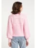 myMo Damen Strickpullover in Rosa Wollweiss