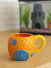 SpongeBob Spongebob Schwammkopf 3D Tasse Ananas Haus Kaffeetasse Becher 650 ml in orange