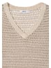 Cecil Pullover mit V-Neck und Garnmix in Beige