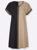 Sieh an! Nachthemd in schwarz-beige