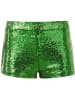 tectake Shorts mit glänzenden Pailletten, grün