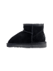 natural world Kinder-Stiefeletten aus Leder „Bota Alta Merino“ im Hausschuh-Stil Schwarz