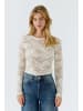 Oui Langarmshirt in gardenia