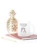 Mr. & Mrs. Panda Teeglas Chinchilla Blume mit Spruch in Transparent