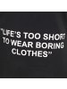 Roberto Geissini Life´s Too Short T-Shirt Schwarz