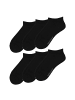 Hudson Sneakersocken Simply³ 6-Pack in Black