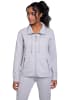 Gina Laura Sweatjacke in grau melange