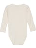 Minymo Kinder Langarmbody "Wrap Body LS Rib" in Beige