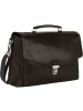 Leonhard Heyden Roma Aktentasche Leder 40 cm Laptopfach in schwarz